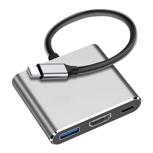 USB C auf HDMI Multiport Adapter, 4K Ausgang USB-C PD100W Schnellladeanschluss & USB 3.0 Port, Konverter-Adapter USB C Hub für Chromebook/Samsung Galaxy S8/S9, für MacBook, MacBook Pro/Air, iPad Pro von baolongking