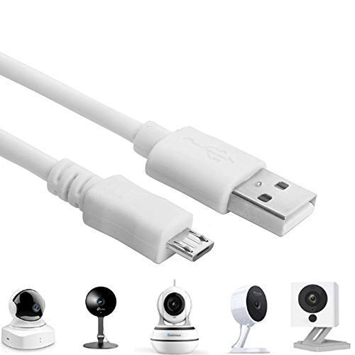 USB-Kabel für WyzeCam, WyzeCam Pan, YI Kamera, NestCam Indoor, Netvue, KasaCam Indoor, Furbo Dog, Blink, USB auf Micro-USB-Ladekabel für Sicherheitskamera (10m) von baolongking