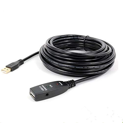 baolongking USB-Verlängerungskabel, 5 m, 10 m, 15 m, 20 m, USB 2.0, aktiver Repeater-A-Stecker auf A-Buchse, lange Kabel mit Signalverstärker (20m) von baolongking