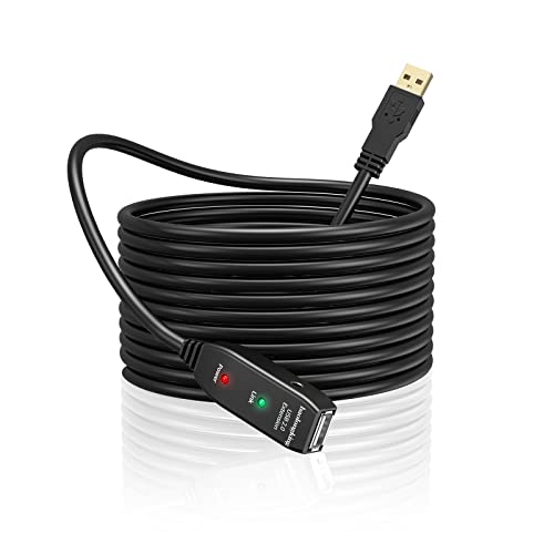 baolongking USB-Verlängerungskabel, 5 m, 10 m, 15 m, 20 m, USB 2.0, aktiver Repeater-A-Stecker auf A-Buchse, lange Kabel mit Signalverstärker (5m) von baolongking