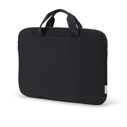 base xx Laptop Sleeve Plus 12 Zoll – 12.5 Zoll Notebookhülle - Wasserabweisende Notebooktasche mit Tragegriff, Zubehörfach, Metallreißverschluß, stoßfeste Polsterung, schwarz von base xx