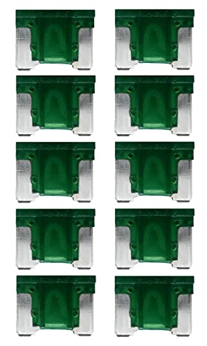 baytronic 10x Kfz-Flachstecksicherung Mini LP (grün 30A) von baytronic