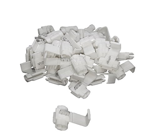 baytronic Abzweigverbinder/Schnellverbinder/Stromdiebe/Klemmverbinder (50x Weiß 0,75mm² - 2,5mm²) von baytronic
