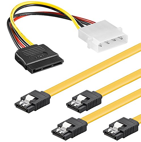 baytronic SATA Kabel Set 2X 0,5m mit Verriegelung + 4 Pin Stromadapter baytronic SATA Kabel Set 2X 0,5m mit Verriegelung + 4 Pin Stromadapter von baytronic