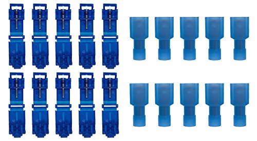baytronic T-Abzweigverbinder Schnellverbinder 10x T-Schnellverbinder blau + 10x vollisolierter Flachstecker blau baytronic T-Abzweigverbinder Schnellverbinder 10x T-Schnellverbinder blau + 10x vollisolierter Flachstecker blau von baytronic