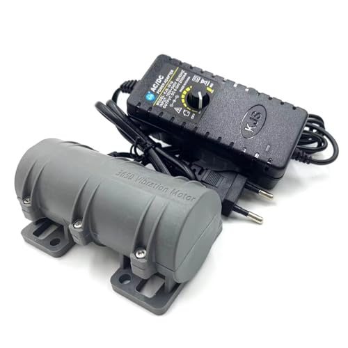 3800 RPM Mini Vibrationsmotor, DIY Tragbarer Massagegerät Vibrationsmotor Ersatzteile Einstellbarer Energiesparender Elektrischer Vibrationsmotor für Massagebett und Stuhl (DC 24V 0.3A 6W) von bayzconn