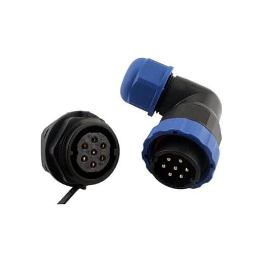 SP21 7-poliger Luftfahrtanschluss, wasserdichter Stecker für Außenbeleuchtung, gebogener Stecker und Buchsenadapter für Luftfahrt und Industrie SP21 7-poliger Luftfahrtanschluss, wasserdichter Stecker für Außenbeleuchtung, gebogener Stecker und Buchsenadapter für Luftfahrt und Industrie von bayzconn