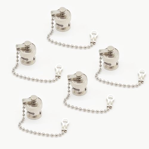bayzconn 5 Stück BNC Anschlusskappe, BNC Stecker Kappe BNC Männliche Staubkappe BNC Staubkappe mit Kette Für BNC Gerade Stecker Anschlüsse bayzconn 5 Stück BNC Anschlusskappe, BNC Stecker Kappe BNC Männliche Staubkappe BNC Staubkappe mit Kette Für BNC Gerade Stecker Anschlüsse von bayzconn