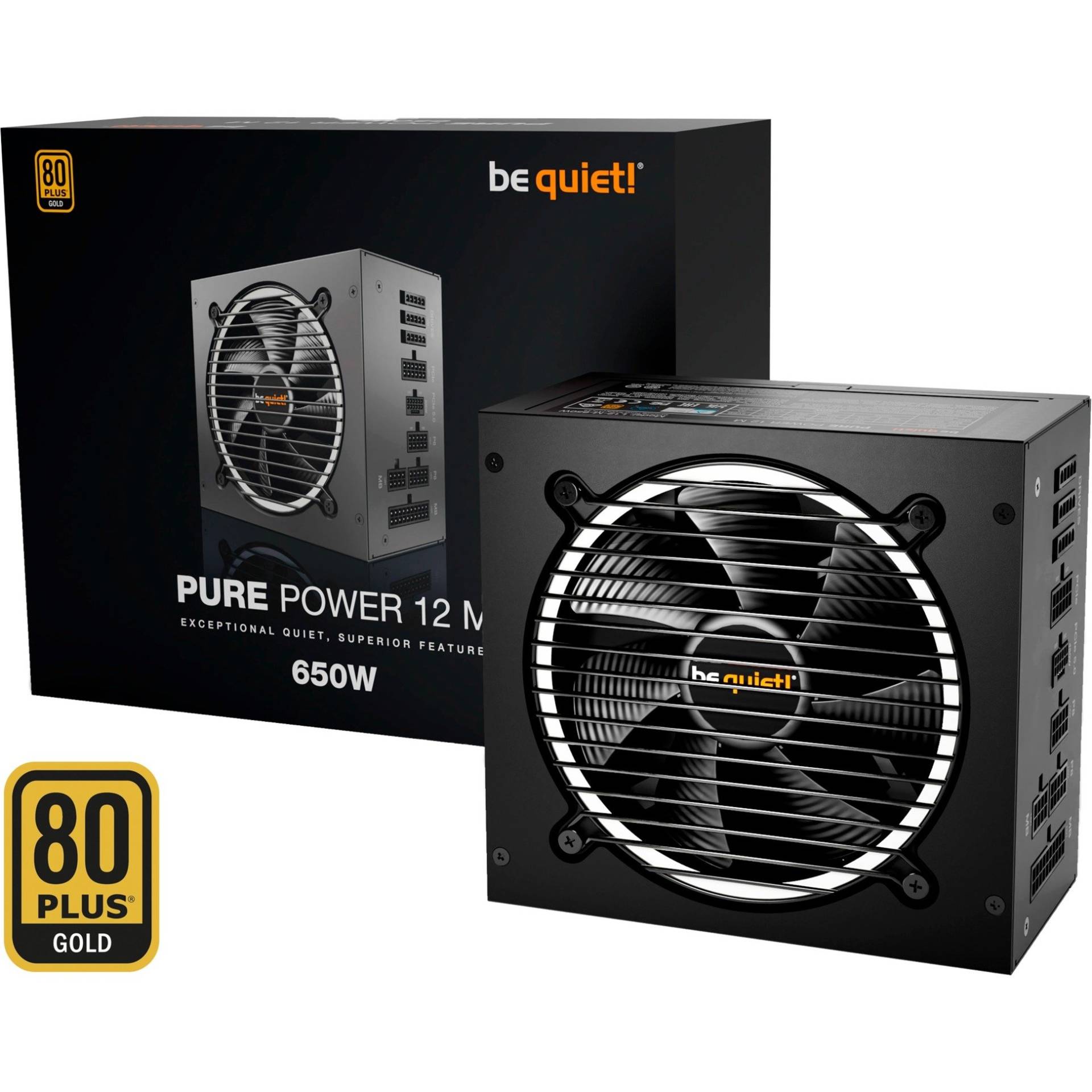 Pure Power 12M 650W, PC-Netzteil von be quiet!