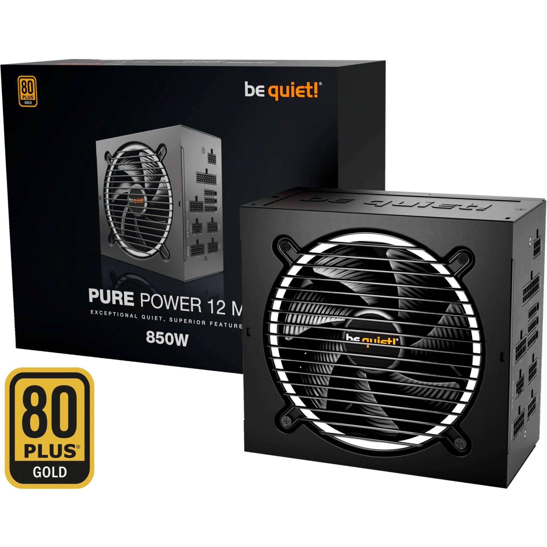 Pure Power 12M 850W, PC-Netzteil von be quiet!