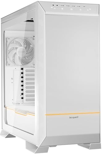 be quiet! Dark Base Pro 901 White PC-Gehäuse maximaler Airflow, 3X Silent Wings 4 PWM Lüfter, nahezu unhörbarer Betrieb, Touch-sensitives I/O-Panel invertiertes Layout möglich ARGB-Beleuchtung, BGW51 von be quiet!