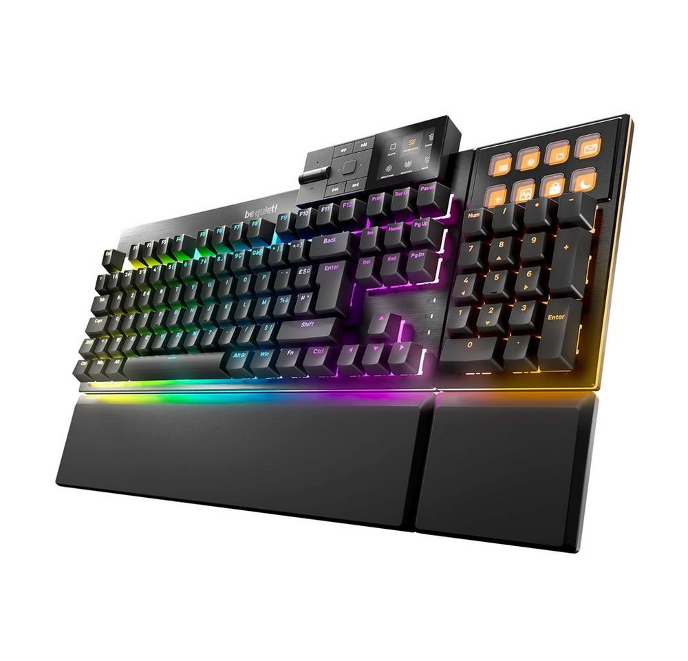 be quiet! Dark Mount Silent Linear FR ISO Gaming-Tastatur (8 Display-Tasten, Media Dock, hot-swap-fähiger Nummernblock) von be quiet!