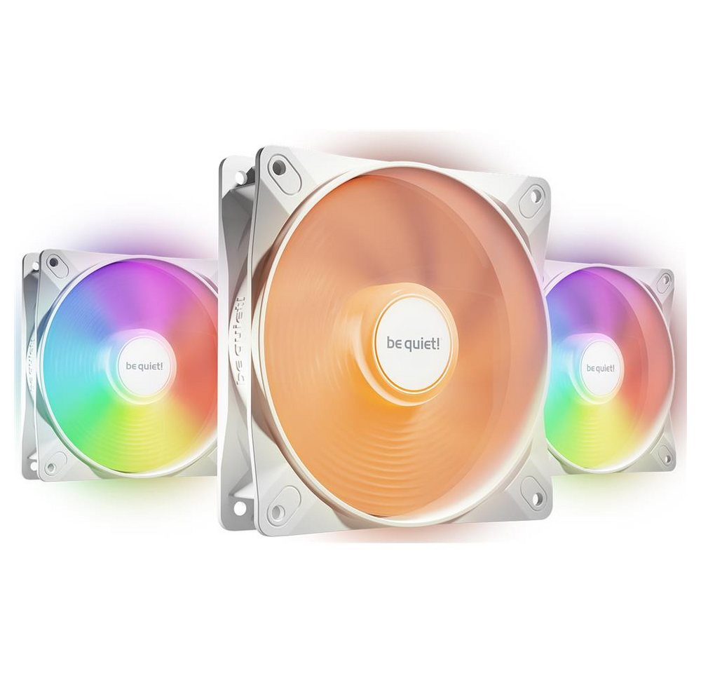 be quiet! Gehäuselüfter Light Wings LX 120mm PWM high-speed White, Lüfter 3-Pack Beleuchteter Hub und mattierte Lüfterblätter be quiet! Gehäuselüfter Light Wings LX 120mm PWM high-speed White, Lüfter 3-Pack Beleuchteter Hub und mattierte Lüfterblätter von be quiet!