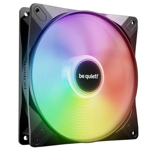 be quiet! Light Wings LX 140mm PWM Lüfter, Beleuchteter Hub und mattierte Lüfterblätter, vielzählige Farben und Effekte, 7 optimierte Lüfterblätter, ARGB-Kabel mit Möglichkeit zur Reihenschaltung von be quiet!
