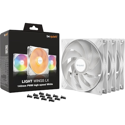 be quiet! Light Wings LX PWM high-Speed Lüfter 140mm 3er Pack Weiß be quiet! Light Wings LX PWM high-Speed Lüfter 140mm 3er Pack Weiß von be quiet!