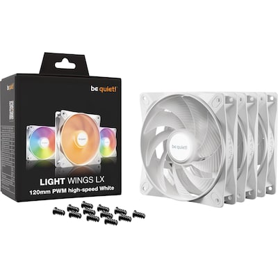 be quiet! Light Wings LX PWM high-speed Lüfter 120mm 3er Pack Weiß be quiet! Light Wings LX PWM high-speed Lüfter 120mm 3er Pack Weiß von be quiet!