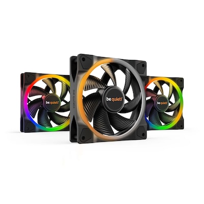 be quiet! Lüfter LIGHT WINGS 120mm 3er Set Gehäuselüfter ARGB Beleuchtung von be quiet!
