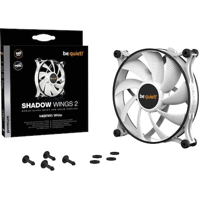 be quiet! Lüfter Shadow Wings 2 PWM - 140mm 900U/Min weiß be quiet! Lüfter Shadow Wings 2 PWM - 140mm 900U/Min weiß von be quiet!