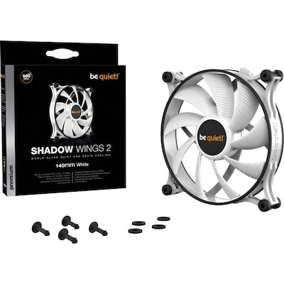 be quiet! Lüfter Shadow Wings 2 weiß - 140mm 900U/Min be quiet! Lüfter Shadow Wings 2 weiß - 140mm 900U/Min von be quiet!