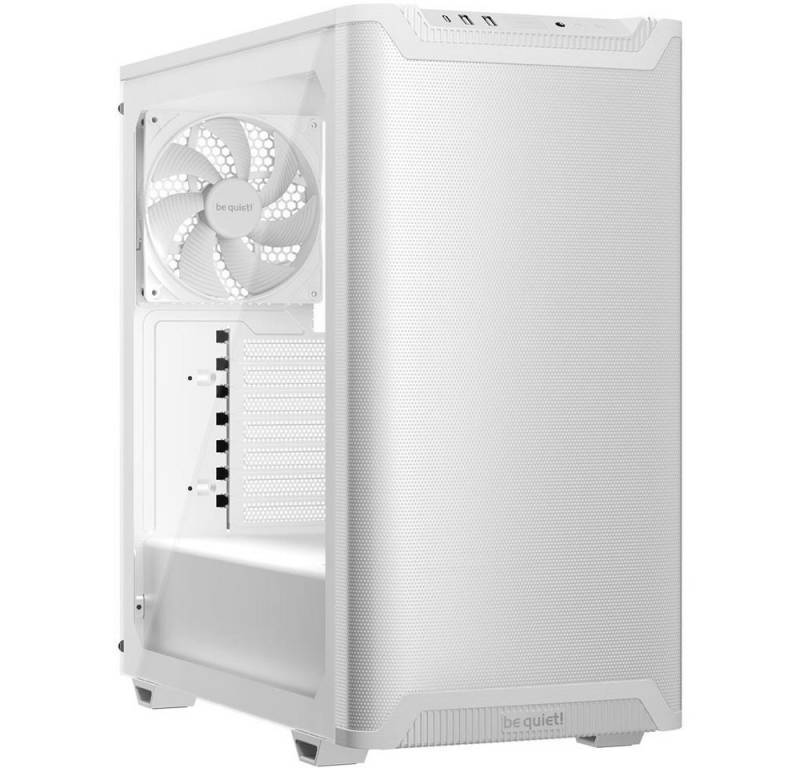 be quiet! PC-Gehäuse Pure Base 501 Airflow Window White, 2 vorinstallierte Pure Wings 3 140mm PWM-Lüfter von be quiet!