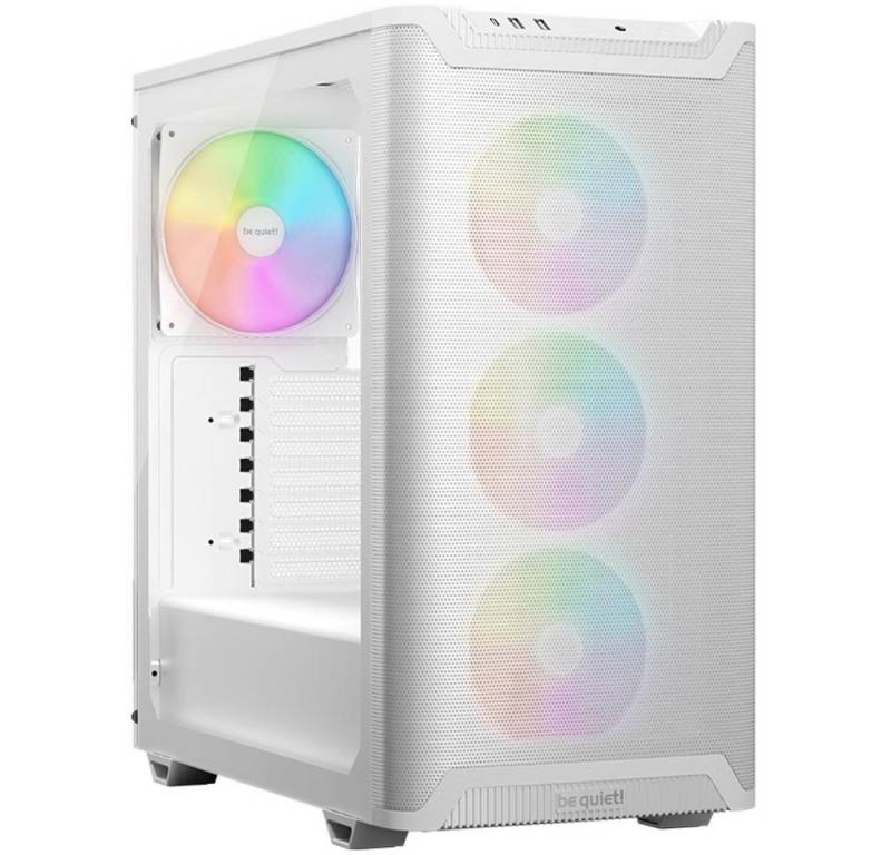 be quiet! PC-Gehäuse Pure Base 501 LX White, 4 vorinstallierte Light Wings PWM-Lüfter, ARGB-Beleuchtung von be quiet!