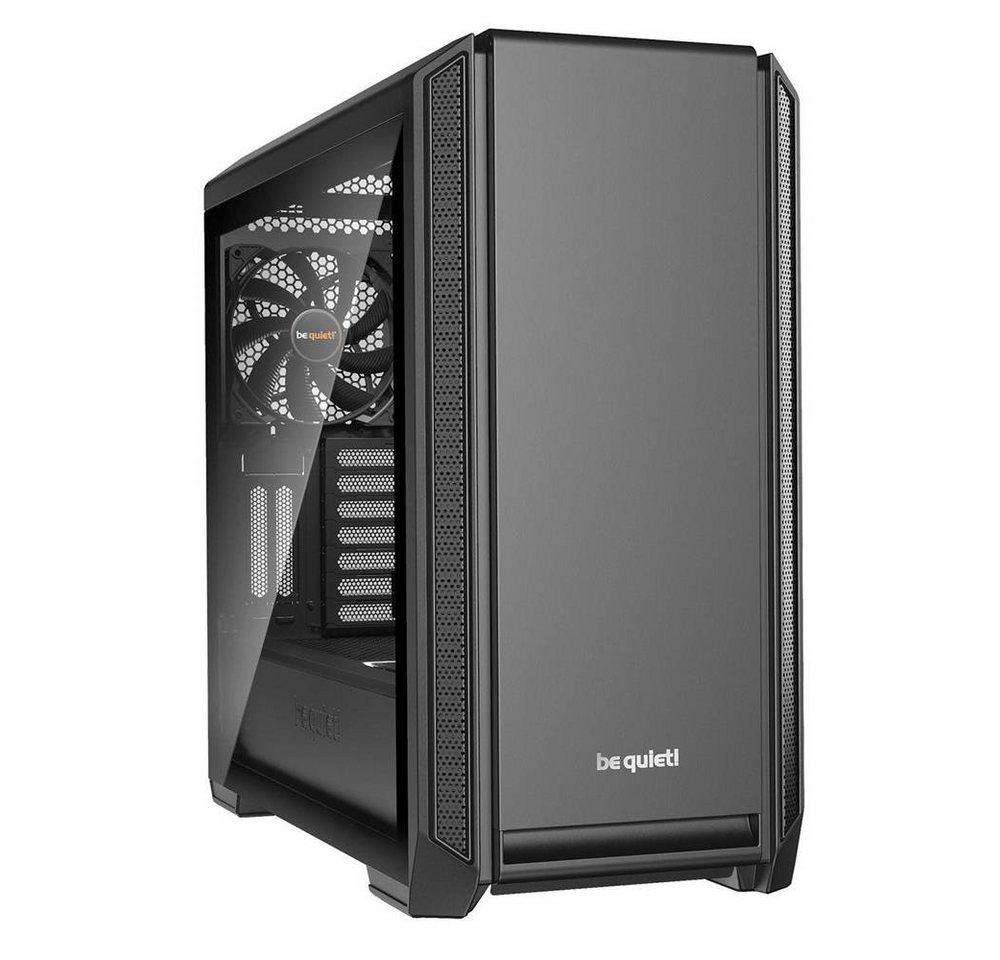 be quiet! PC-Gehäuse Silent Base 601 Window Black, BGW26, Computergehäuse, Case, 2 vorinstallierte Pure Wings 2 140mm Lüfter, Geräuschreduzierung, leise, kompatibel mit E-ATX ATX M-ATX Mini-ITX, mit Seitenfenster aus Temperglas, schwarz von be quiet!