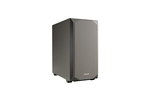 be quiet! Pure Base 500 Metallic Gray, PC-Gehäuse, 2X Pure Wings 2 140mm Lüfter, Airflow und Silence optimierte Topcover, Radiatoren bis 360mm, BG036 von be quiet!