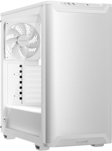 be quiet! Pure Base 501 Airflow Window White PC-Gehäuse, 2 vorinstallierte Pure Wings 3 140mm PWM-Lüfter, hoher statischer Druck, USB 3.2 Gen. 2 Type C, geräumiges Design, Seitenfenster aus Temperglas be quiet! Pure Base 501 Airflow Window White PC-Gehäuse, 2 vorinstallierte Pure Wings 3 140mm PWM-Lüfter, hoher statischer Druck, USB 3.2 Gen. 2 Type C, geräumiges Design, Seitenfenster aus Temperglas von be quiet!