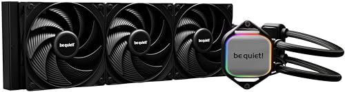 be quiet! Pure Loop 2 360mm All-in-One Wasserkühlung für übertaktete AMD/Intel Systeme, 3x Pure Wings 3 PWM high-speed Lüfter, hoher statischer Druck, doppelt entkoppelte PWM-Pumpe mit ARGB, BW019 von be quiet!