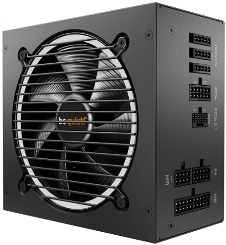 be quiet! Pure Power 12 M 550W, ATX 3.0- und PCIe 5.0 kompatibel, 80 Plus Gold, moduleres Netzteil, 12VHPWR-Kabel inkludiert, 120mm be quiet! Lüfter, BN341 von be quiet!