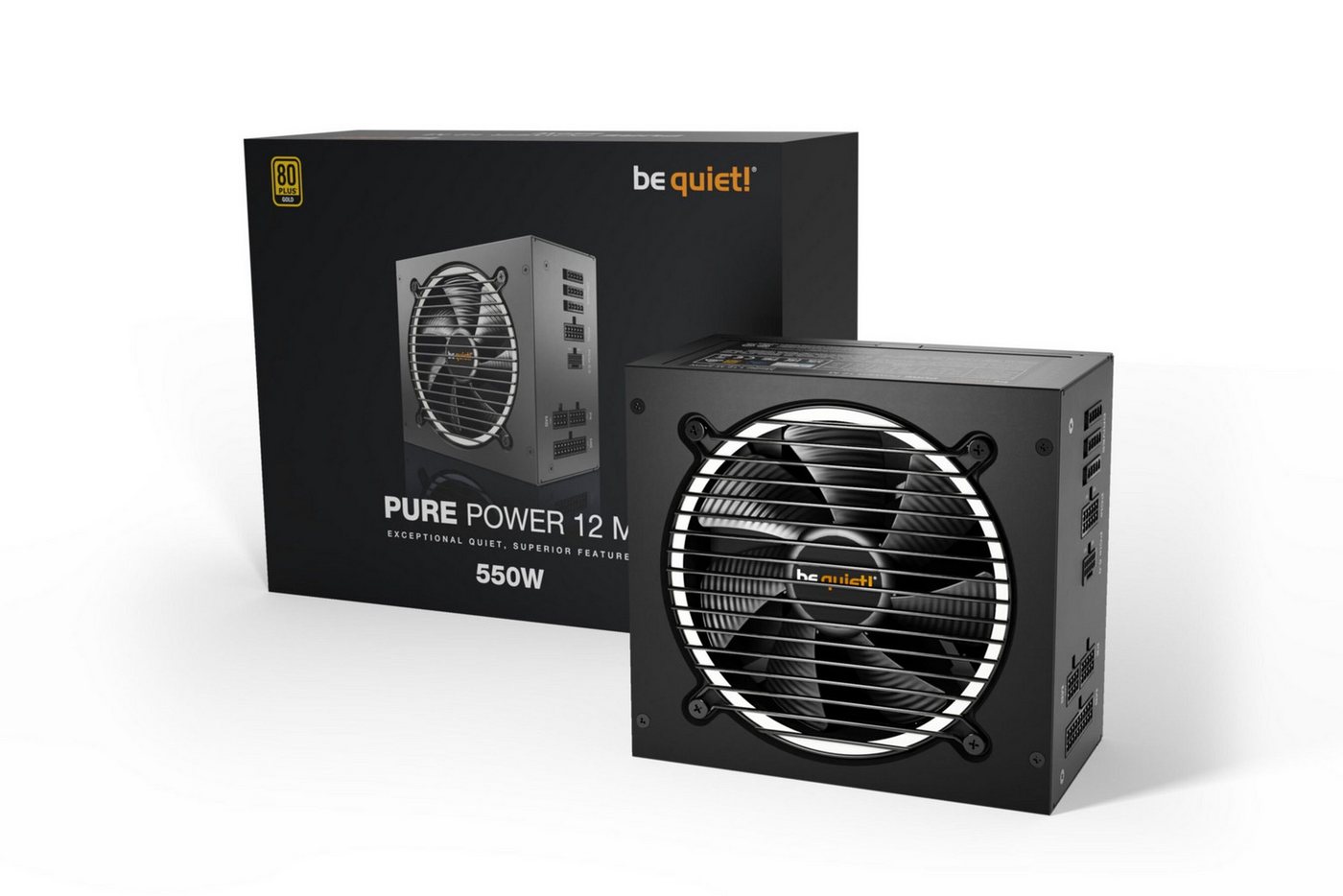 be quiet! Pure Power 12 M 550W CM 80 PLUS Gold ATX 3.0 vollmodular PC-Netzteil von be quiet!