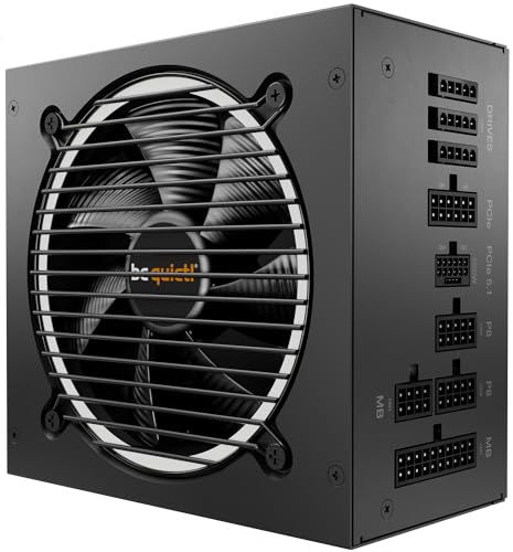 be quiet! Pure Power 12 M 750W, ATX 3.0- und PCIe 5.0 kompatibel, 80 Plus Gold, moduleres Netzteil, 12VHPWR-Kabel inkludiert, 120mm be quiet! Lüfter, BN343 von be quiet!