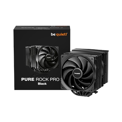 be quiet! Pure Rock PRO 3 Black CPU Kühler für Intel und AMD CPU schwarz von be quiet!