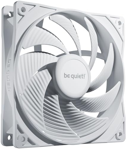 be quiet! Pure Wings 3 120mm PWM high-speed White Lüfter, innovativer Motor mit Close-Loop-Technologie, niedrige Mindestdrehzahl, optimierter Lüfterrahmen, außergewöhnlicher Luftdruck, BL111 von be quiet!