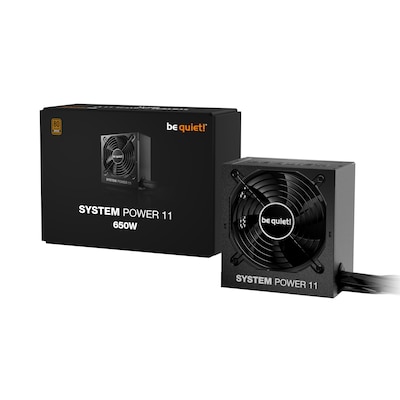 be quiet! SYSTEM POWER 11 650 Watt Netzteil 80+ Bronze ATX 3.1 PCIe 5.1 be quiet! SYSTEM POWER 11 650 Watt Netzteil 80+ Bronze ATX 3.1 PCIe 5.1 von be quiet!