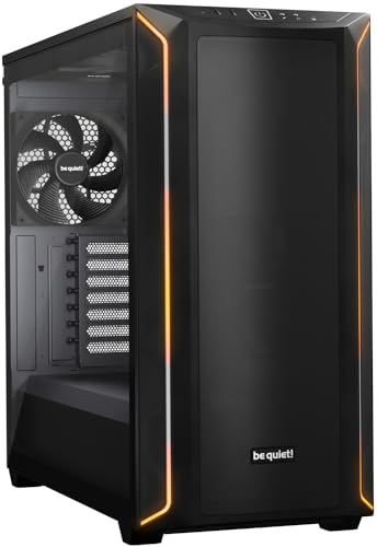 be quiet! Shadow Base 800 DX Black PC-Gehäuse, Pure Wings 3 140mm PWM Lüfter, ARGB-Beleuchtung, USB 3.2 Gen. 2 Type C, Airflow, Open-Mesh, E-ATX Mainboard, 420mm Radiatoren, Glas Seitenfenster, BGW61 von be quiet!