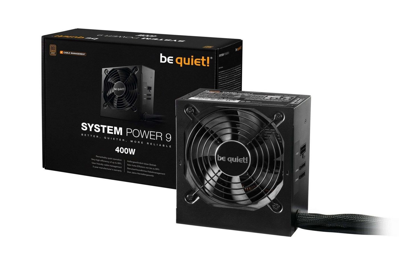 be quiet! System Power 9, 400W Netzteil von be quiet!