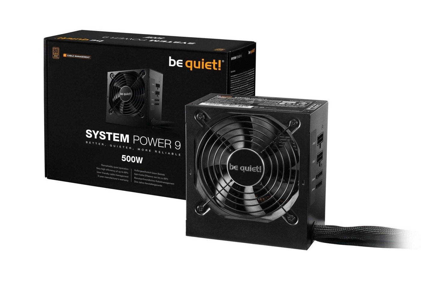 be quiet! System Power 9, 500W Netzteil von be quiet!