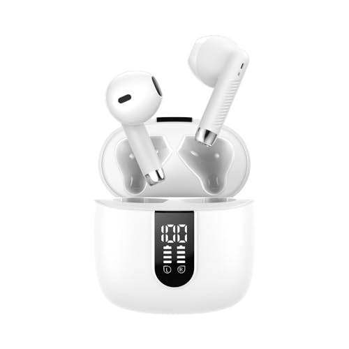 be tunes BT-13 Bluetooth In-Ear-Kopfhörer I Kabellose Earbuds mit Langer Akkulaufzeit, stabile Verbindung & stilvollem Design I Perfekt für unterwegs & Zuhause I Weiß von be tunes