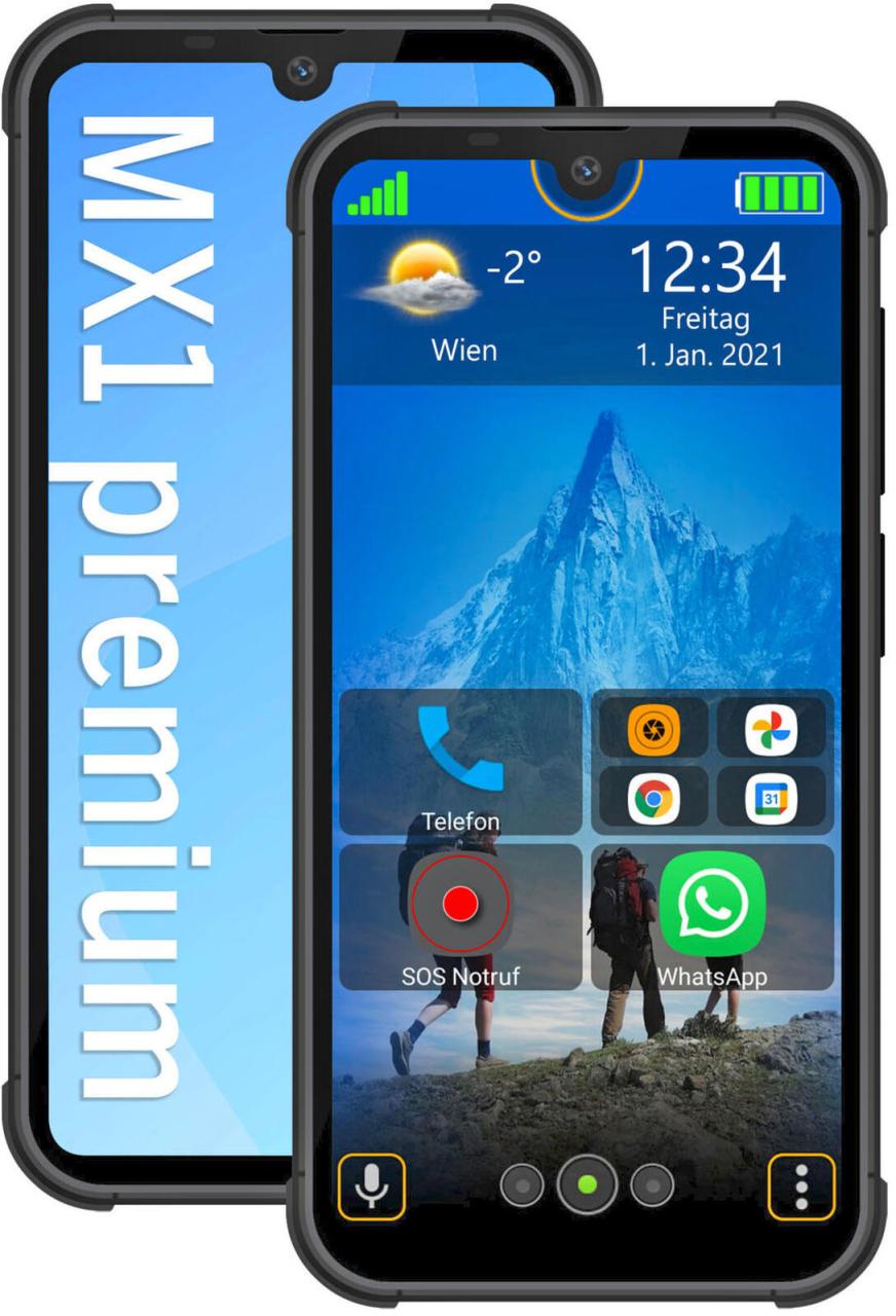 bea-fon Smartphone MX1 128GB schwarz von bea-fon