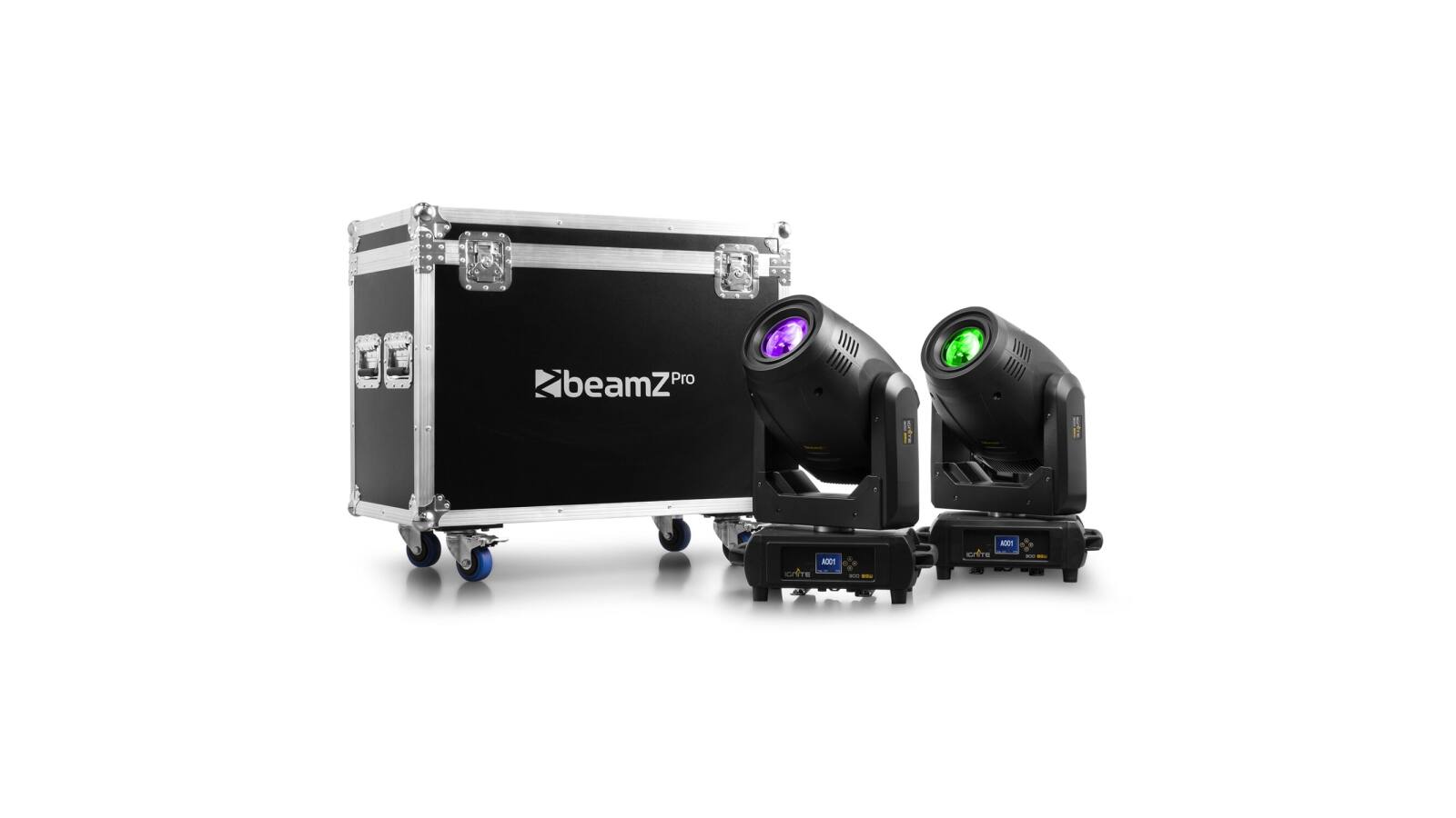beamZ Pro IGNITE300 LED BSW Moving Head 2pcs in Flightcase von beamZ Pro