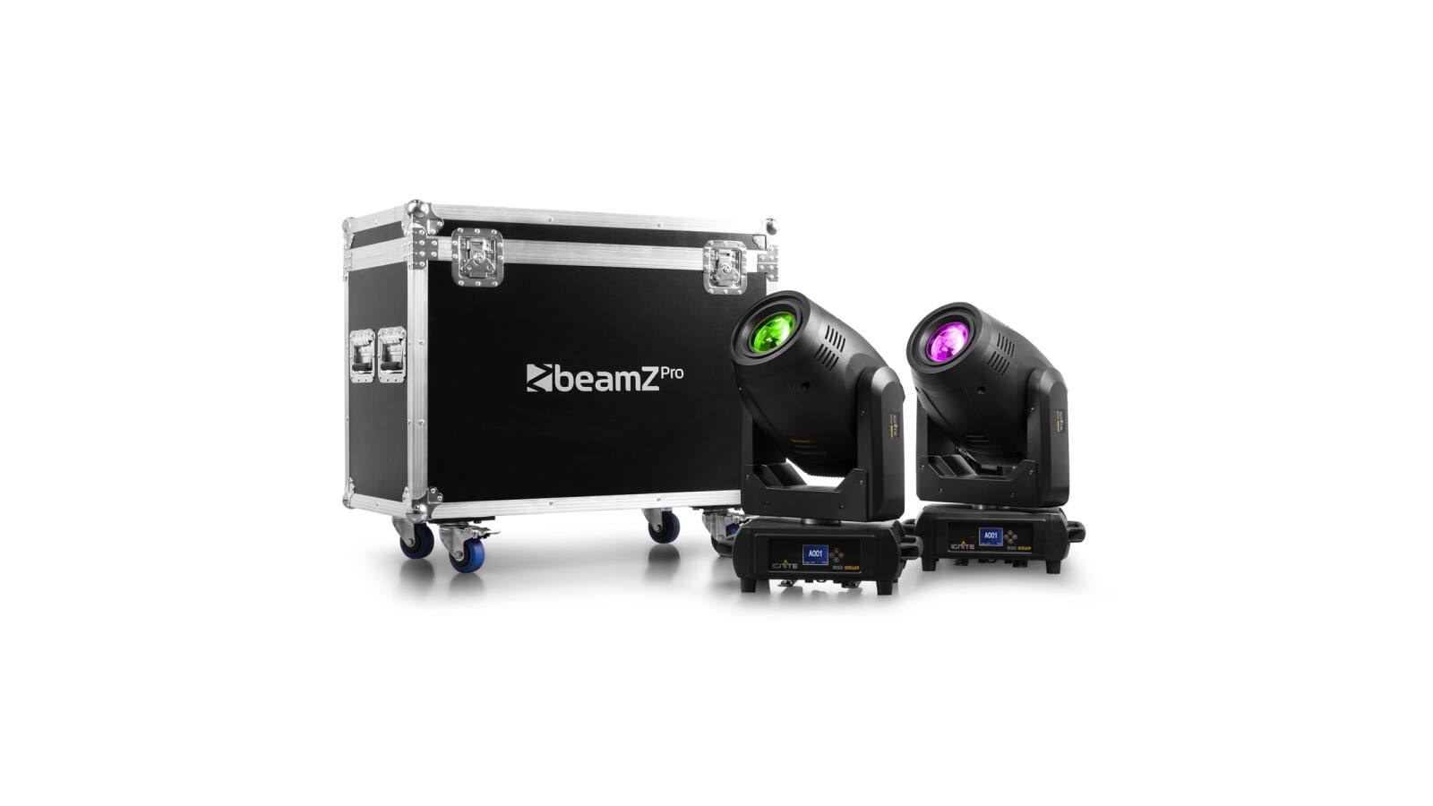 beamZ Pro IGNITE300A LED BSW Moving Head with Animation 2pcs in Flightcase von beamZ Pro