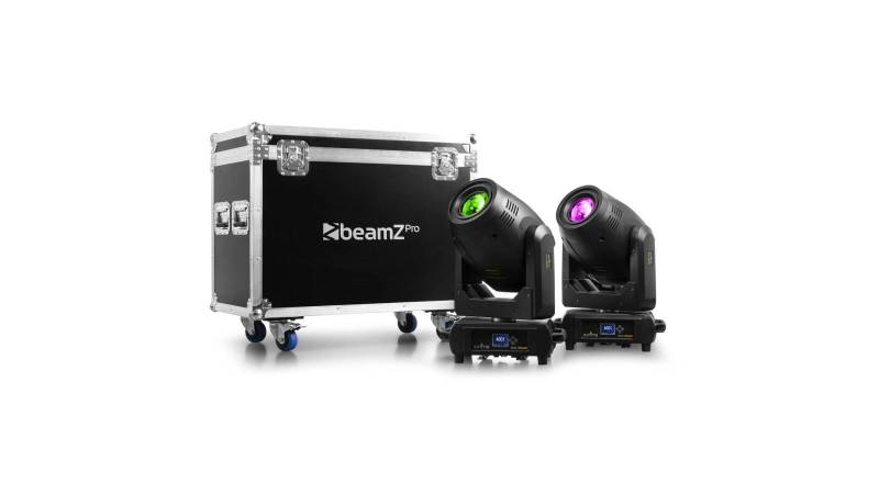 beamZ Pro IGNITE300A LED BSW Moving Head with Animation 2pcs in Flightcase von beamZ Pro