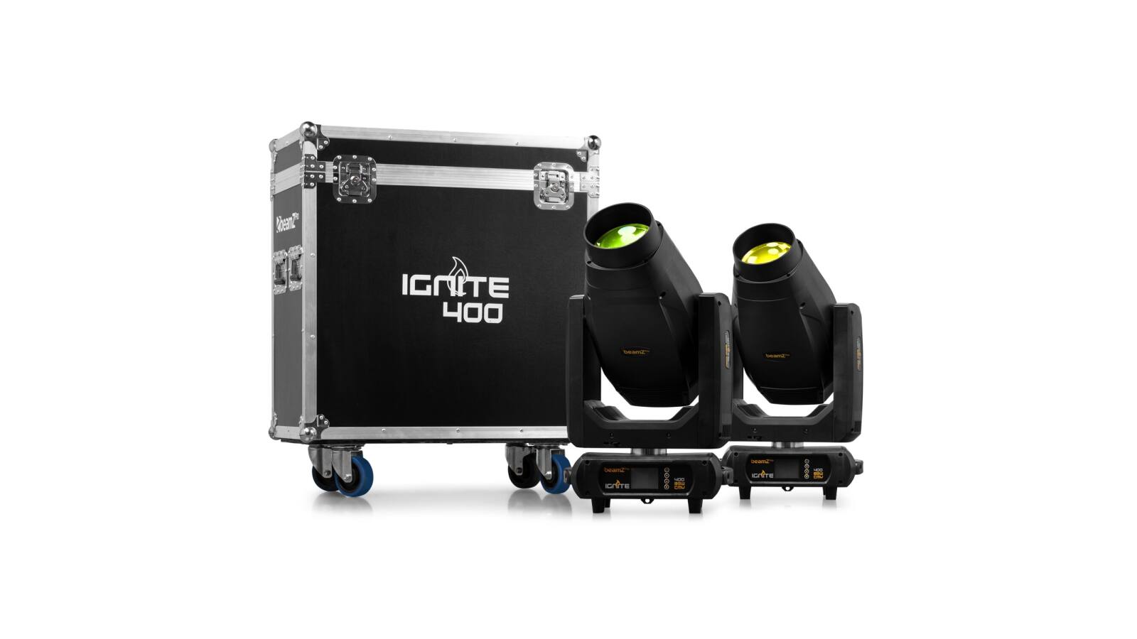 beamZ Pro IGNITE400 LED BSW Moving Head with CMY 2pcs in Flightcase beamZ Pro IGNITE400 LED BSW Moving Head with CMY 2pcs in Flightcase von beamZ Pro