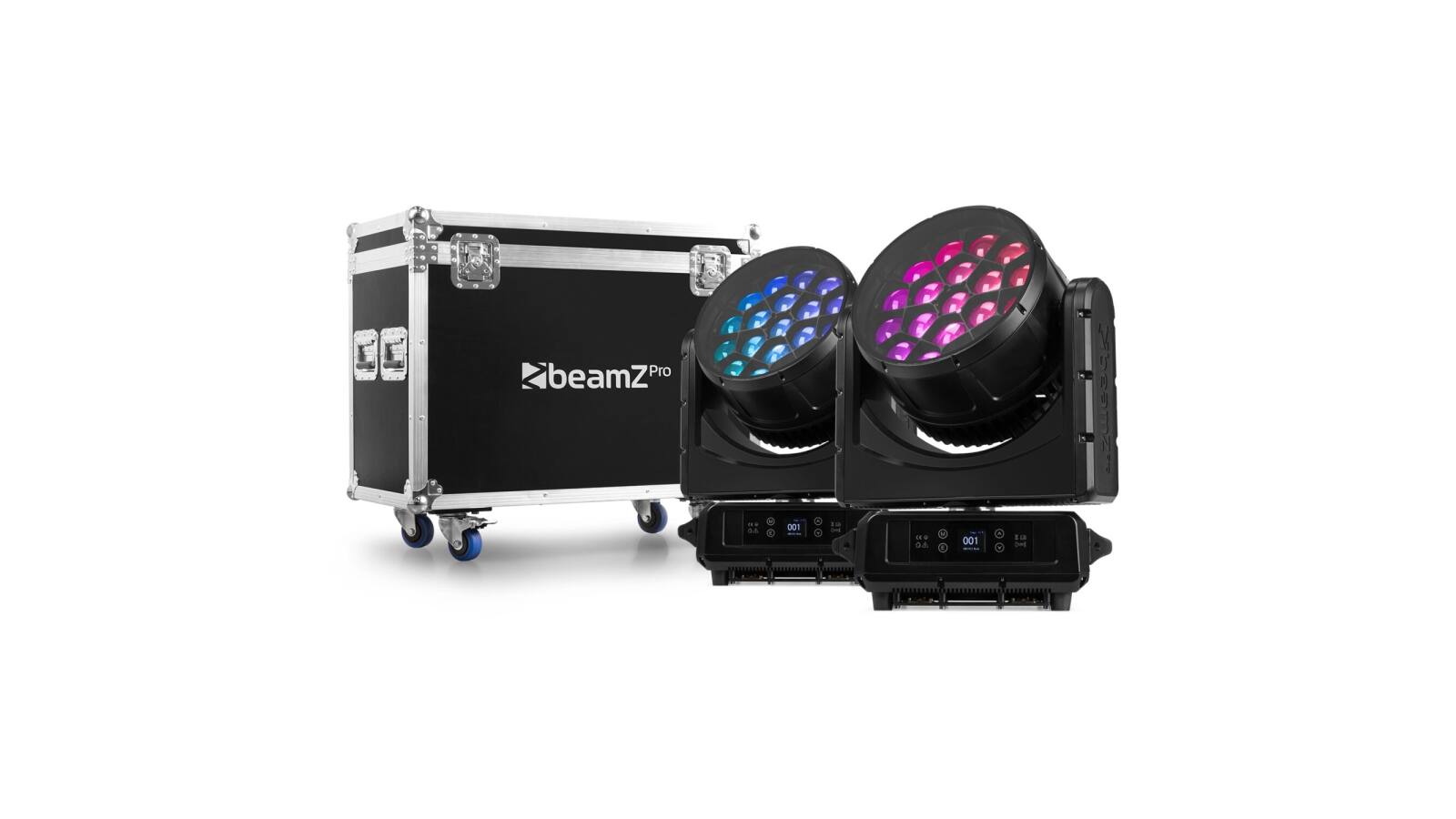 beamZ Pro Nereid1940 Outdoor LED Bee Eye Moving Head with Zoom 2pcs in Flightcase beamZ Pro Nereid1940 Outdoor LED Bee Eye Moving Head with Zoom 2pcs in Flightcase von beamZ Pro