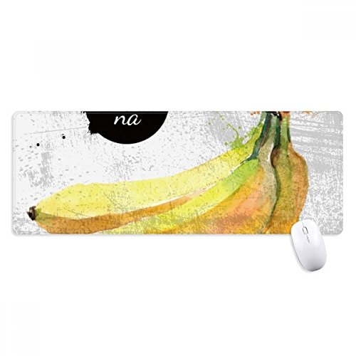 beatChong Banana Aquarell Frucht Tasty Gesundheit Griffige Mousepad Große Erweiterte Spiel Büro titched Kanten Computer-Mat Geschenk von beatChong