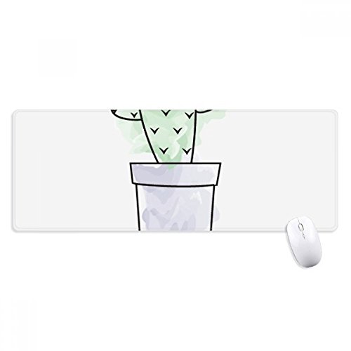 beatChong Cactus Succulents Topfpflanze Aquarell Griffige Mousepad Große Erweiterte Spiel Büro titched Kanten Computer-Mat Geschenk von DIYthinker
