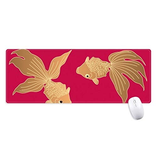 beatChong Gemälde Japanische Kultur Fisch Griffige Mousepad Große Erweiterte Spiel Büro titched Kanten Computer-Mat Geschenk von beatChong