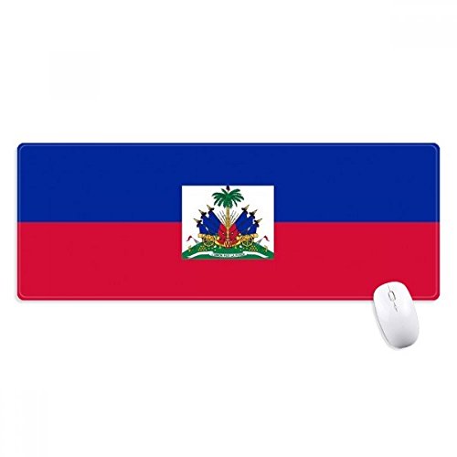 beatChong Haiti Nationalflagge Nordamerika Land Griffige Mousepad Große Erweiterte Spiel Büro titched Kanten Computer-Mat Geschenk von beatChong