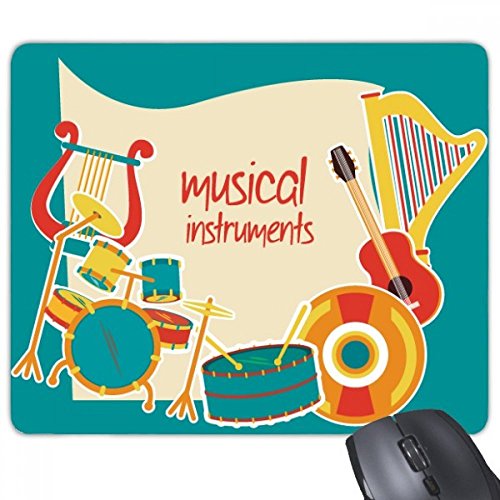 beatChong Headset Drum Musikinstrumente Muster Anti-Rutsch-Gummi Mousepad Spiel Büro Mauspad Geschenk von beatChong